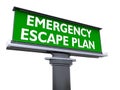 Emergency escape plan Royalty Free Stock Photo