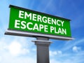 Emergency escape plan Royalty Free Stock Photo