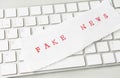 Words Fake News written on torn paper Royalty Free Stock Photo