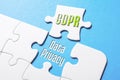 The Words GDPR And Data Privacy In Missing Piece Jigsaw Puzzle