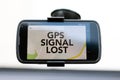 GPS Signal Lost type on a GPS smart phone