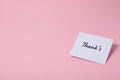 Words of gratitude, gratitude concept, word Thanks Royalty Free Stock Photo