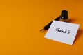 Words of gratitude, gratitude concept, word Thanks Royalty Free Stock Photo