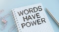 Words Have Power, business motivational Royalty Free Stock Photo