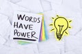 Words Have Power Royalty Free Stock Photo