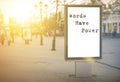 Words have power - words, phrase. Royalty Free Stock Photo
