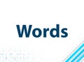 Words Modern Flat Design Blue Abstract Background Royalty Free Stock Photo
