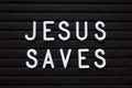 Jesus Saves Reminder on a Notice Board Royalty Free Stock Photo