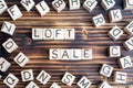 words loft sale wooden cubes letters