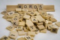 Words are made of letters Royalty Free Stock Photo