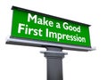 Make a good first impression