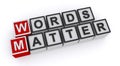 Words matter word block