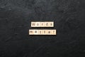 Words matters word written on wood block. Words matters text on table, concept Royalty Free Stock Photo