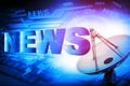 Words News Royalty Free Stock Photo