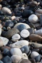 Words on pebble stones motivational concept slogan Ã¢â¬â words love, travel, enjoy