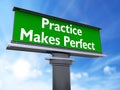 Practice makes perfect Royalty Free Stock Photo