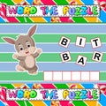 Words puzzle educational game for children