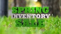 Spring Inventory Sale - Marketing and Advertising