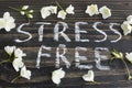 Words Stress Free with Jasmine Flowers