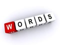 words word block on white Royalty Free Stock Photo