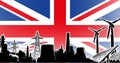 Energy production in United Kingdom UK