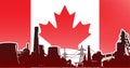 Canada heavy industry vector illustration