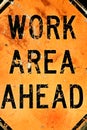 Work area ahead