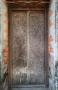 Work of art carving door in hindu tample