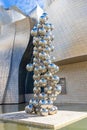 work of art tree with chrome metallized spheres, work by artist Anish Kappor Royalty Free Stock Photo