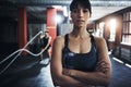 Work on bettering yourself. Portrait of a beautiful young woman at the gym for a workout.