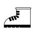 Work boot shoe isolated icon