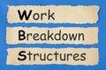 Work Breakdown Structures WBS