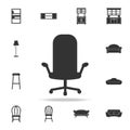 work chair icon. Detailed set of furniture icons. Premium quality graphic design. One of the collection icons for websites; web de Royalty Free Stock Photo