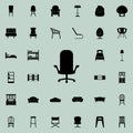 work chair icon. Furniture icons universal set for web and mobile