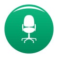 Work chair icon green