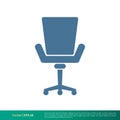 Work Chair Icon Vector Logo Template Illustration Design. Vector EPS 10