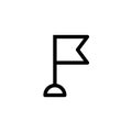 Work checkpoint progress icon design. mini flag icon symbol simple clean line art professional business management concept vector