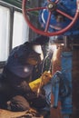 Work of electric and gas welder, repair of metal structures
