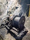 Work equipment, inside the Calamita mine