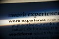 Work experience Royalty Free Stock Photo
