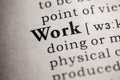 Definition of the word work