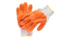 Work gloves isolated on white with clipping path. Royalty Free Stock Photo