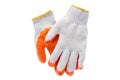 Work gloves on white with clipping path. Royalty Free Stock Photo