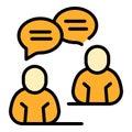 Work group chat icon vector flat Royalty Free Stock Photo