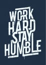 Work Hard Typography