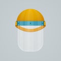 Work Helmet Plastic Coronavirus Covid-19 Face Shield