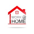 Work at home concept. Royalty Free Stock Photo
