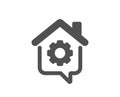 Work at home icon. Outsource job sign. Vector