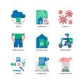 Work from home icons set Royalty Free Stock Photo