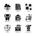 Work from home icons set Royalty Free Stock Photo